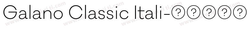 Galano Classic Itali字体转换